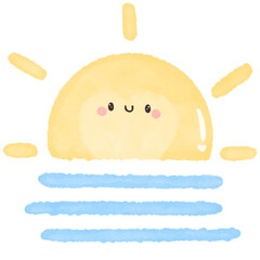 Haze element in watercolor