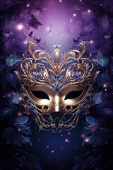 Magical Masquerade Poster Background - Fantasy Theme, Textless