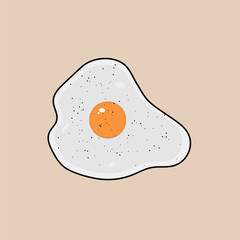 Fried egg vector design