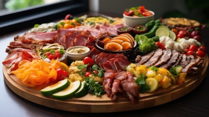 Newly Made Platter of Tasty Food