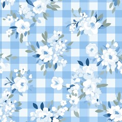 Seamless and Tileable Baby Gingham Pattern