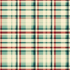Seamless Plaid Pattern with Paper Texture