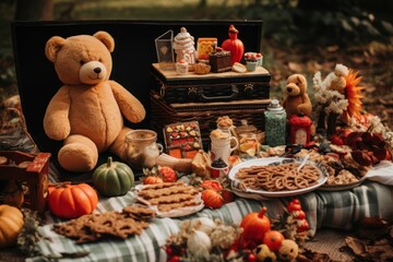 Fun-filled Halloween picnic with pals & sweets