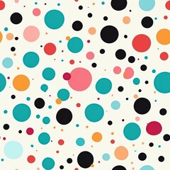 Seamless Polka Dot Pattern for Notebooks
