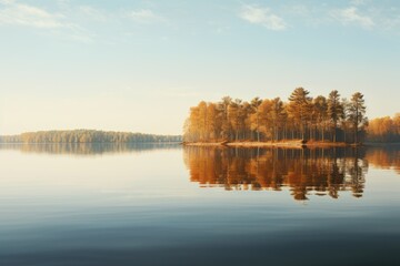 Serene lake reflects beauty.
