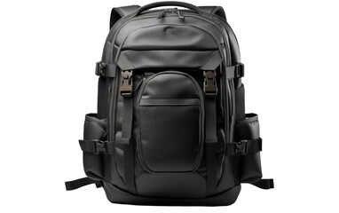 Clean Backpack Image on a Clear Surface or PNG Transparent Background.