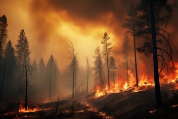 Forests Burn in Wildfires.
