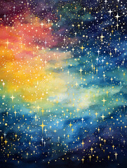 Fototapeta premium Night sky starry sky PPT background poster wallpaper web page