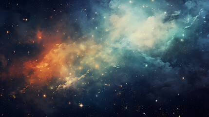 Naklejka premium Night sky starry sky PPT background poster wallpaper web page