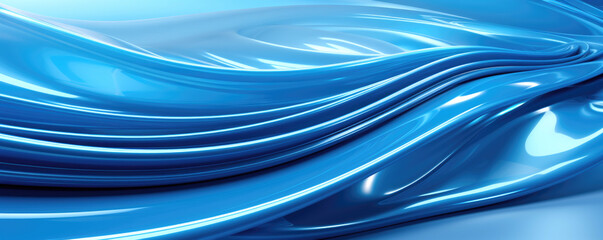 abstract light blue background with flowing waves