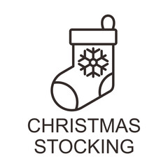 christmas stocking icon
