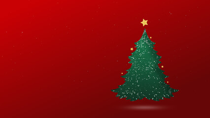 Merry Christmas and Happy New Year background with beautiful snowflakes