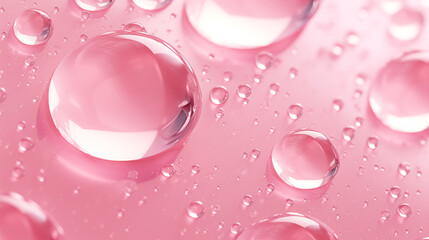 pink spear bubble water molecule , moisturize skin care, collagen, Beauty and skincare