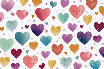 Hearts pattern, for Valentine Day