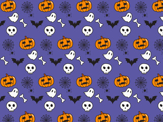 Naklejka premium pattern of Halloween 