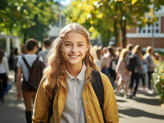 Fototapeta premium portrait of a smiling student
