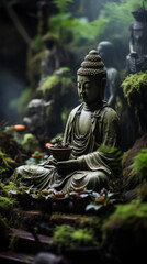 buddha statue in the forest