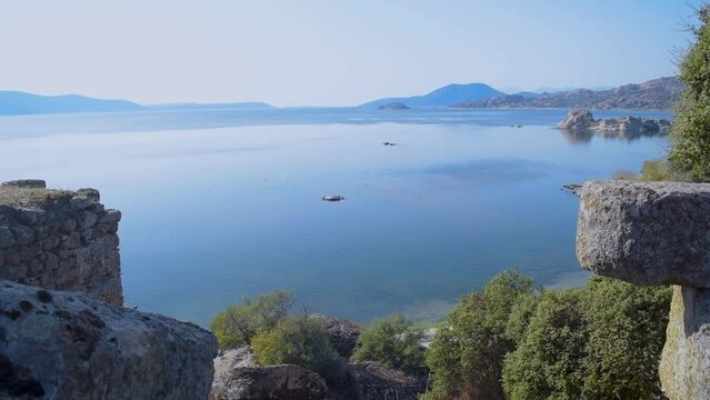 Top view of the Lake Bafa