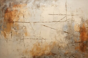 Obraz premium Aged canvas art painting cracked and faded texture background.