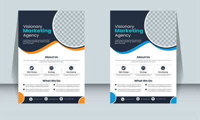  Brochure design, cover modern layout, annual report, poster, flyer, vector in A4 - obrazy, fototapety, plakaty
