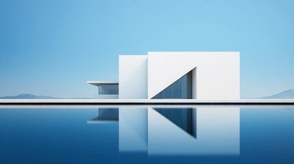 architectural abstract minimalist background.