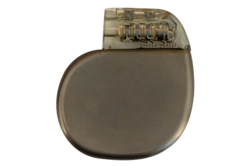 implantable cardioverter defibrillator (ICD) isolated, transparent background, png