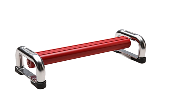 Maximize Your Workouts with Push Up Bars on a Clear Surface or PNG Transparent Background.
