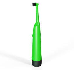 3d rendering of a white tootbrush isolated in a clean studio background