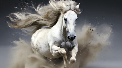 Obraz na płótnie Canvas epic apocalyptic horse