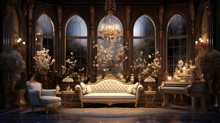 old school living room