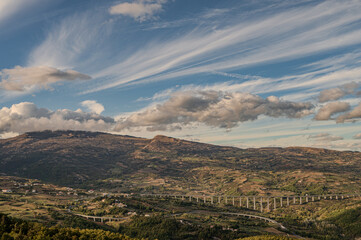 Molise, Italy. Spectacular autumn landscape