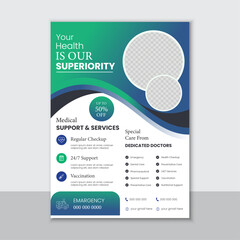 Modern and Expert Medical Healthcare Flyer Design