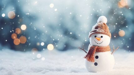 Snowman Greeting Card for Christmas