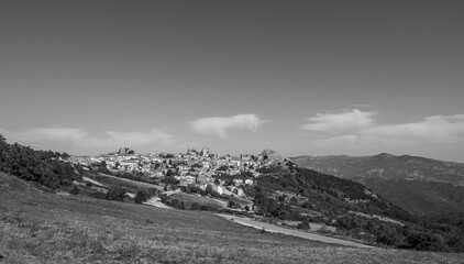 Pietrabbondante, Isernia, Molise. Panorama