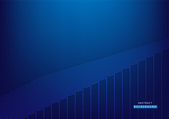 Abstract modern blue background template. High tech line frame. Concept technology, futuristic, big data, Ai, network, growth business, online, financial, presentation, banner, advert