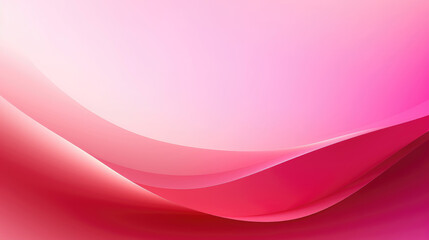 Pink gradient background with flowing shape - obrazy, fototapety, plakaty