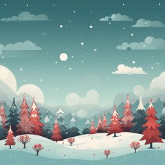 Winter, Christmas background - generative ai