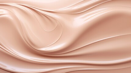 Detailed Face Liquid Foundation Texture Close-Up - Cosmetic Background with Beauty in Focus
