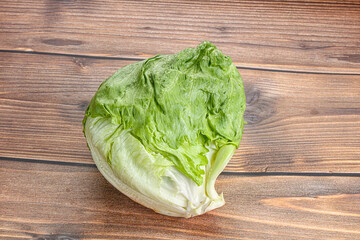 Natural organic iceberg salad cabbage