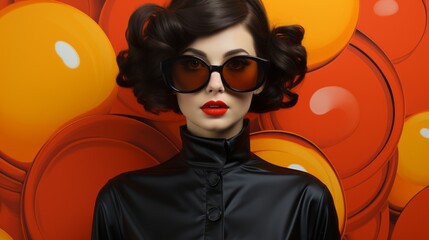 vivid portrait of a modern artist