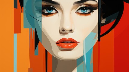 vivid portrait of a modern artist