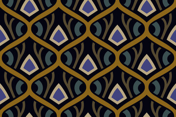 Seamless tiles pattern abstract geometric ornament. Repeating sample figure and line. For fashion interiors design, wallpaper, textile industry.
