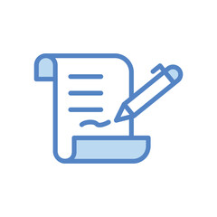 Conclusion icon isolate white background vector stock illustration.