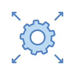 Impact icon isolate white background vector stock illustration.