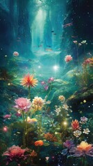 Obraz na płótnie Canvas .light flowers background