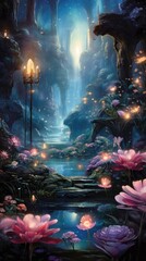 .light flowers background