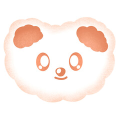 Cute Brown Bear Cartoon illustration Cute Bear Bear Sticker Cute Animal Animal Sticker Cute Element