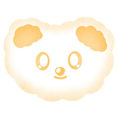 Cute Yellow Bear Cartoon illustration Cute Bear Bear Sticker Cute Animal Animal Sticker Cute Element