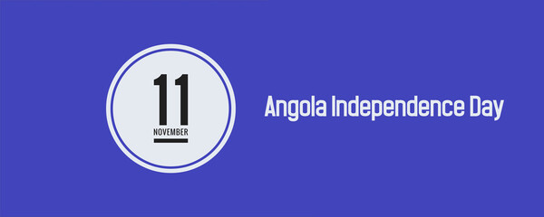 11 November Angola Independence Day of week Sunday, Monday, Tuesday, Wednesday,