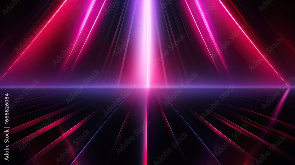 Poster an abstract background with lines and lines in pink and purple. generative ai